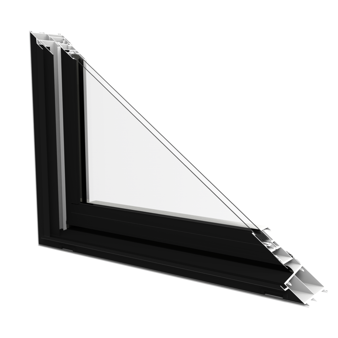 2-TONE BLACK ANGLE CUT - NORTHEAST WINDOWS USA