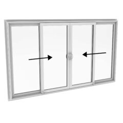 4-LITE PATIO DOOR OUTSIDE TO IN 4-LITE PATIO DOOR OUTSIDE TO IN
